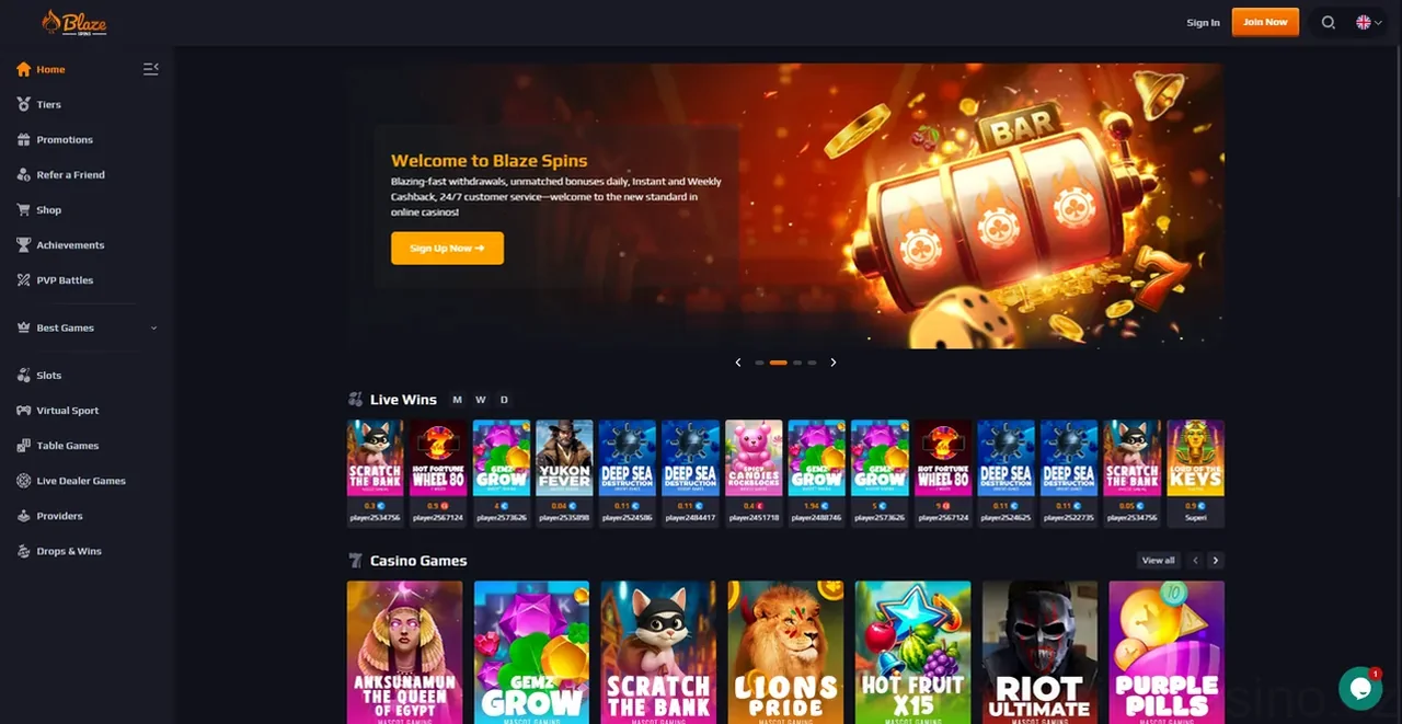 Blazespins Casino Casino
